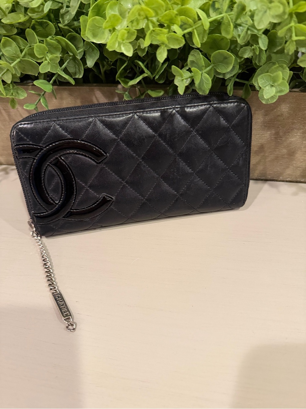 Chanel Cambon Zip Around Wallet